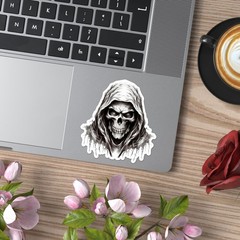Grim Reaper Death Skull – Vinyl Decal Sticker – Car Window Laptop – ebn11038