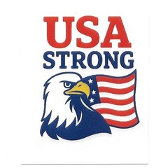 USA Strong Eagle Flag Vinyl Sticker Die Cut Scrapbooking Journal Decal