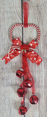 Unbranded Handmade Heart Love Door Hanger Chime Red White Valentine 12.5″