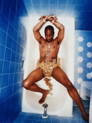 V8595 Tupac Shakur 2Pac Hip Hop Gangsta Rap Tattoo Bathtub WALL POSTER PRINT