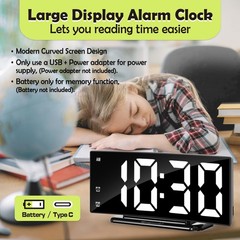 LED Digital Alarm Clock for Bedroom, Plug in Clocks with Dual Alarm/Snooze/Te…