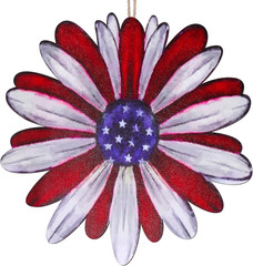 Fourth of July Front Door Sign Patriotic Wreaths Wooden Double Sided Independenc