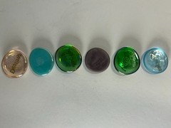 Inspirational Affirmation Glass Stones Set of 6 – Motivational Words Decor