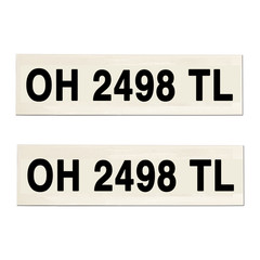 Boat Registration Numbers Vinyl Decal Sticker Set – 3″ Tall – 869