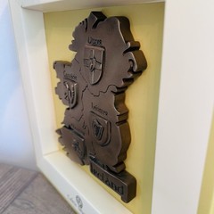 Provinces of Ireland- Bronze Plated Wall Plaque Celtic Shadows Decor New