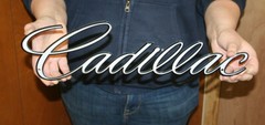 CADILLAC Script Steel Sign