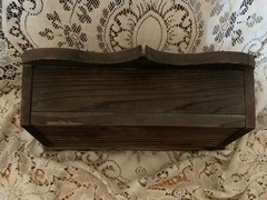 Vtg Unique Rustic Wooden Wall Mounted Mailbox -Wall Organizer 13in x 10in x 6in