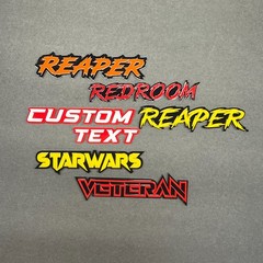Custom Lazer-Cut Car Acrylic Emblem Badge MULTI COLOR Customized Text Names!