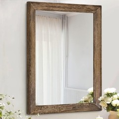 Lightweight Rustic Decorative Wall Mirror – 16″L x 12″W for Any Room