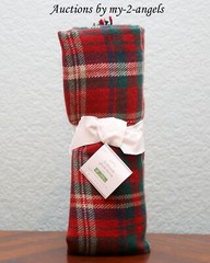 NEW Pottery Barn Christmas Holiday LYNBROOK PLAID Tartan Throw Blanket RED GREEN