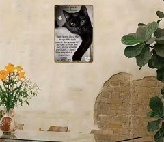 NEW 2D 8×12 Wise Words From The Black «Give It To Jesus» CAT. Metal Vintage Sign