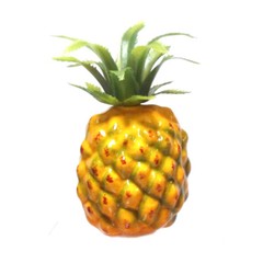6-Pack Artificial Mini Pineapple Decorative Fruit Yellow Pineapples Fake LOT