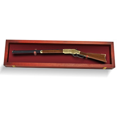 Rifle Gun Display Case Cabinet Wall Rack Replica Airsoft Civil War / USA MADE!