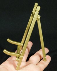 Easel Display Stand Medium Size Metal Folding Brass Color