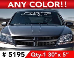 CHARGER AVENGER » SXT » OUTLINE WINDSHIELD DECAL STICKER 30″w x5″h Any 1 Color