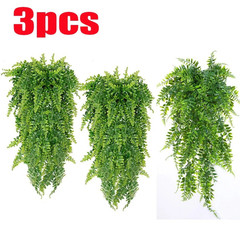 3pcs Green Artificial Hanging Vine Garland Fake Ivy Plant Decor Set – NEW