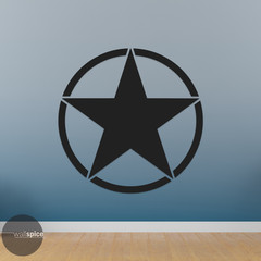 Army Military Star Symbol Vinyl Decal Sticker