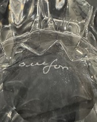Orrefors Fleur Pattern Small Crystal Bowl 4.75 Made In Sweden Jan Johansson