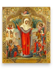 Mother of God Virgin Mary the Theotokos “Joy of all who Sorrow” icon wall art