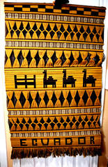 Vintage Tapestry Rustic Ecuador Handmade Wall Décor 46″ Long x 30” Wide