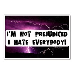 I Hate Everybody Rude Humor Funny car bumper sticker decal 6″ x 4″