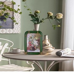 WINPLUS+ Vintage Picture Frame 2.5×3.5 Luxury Antique Rectangular Photo Frame…