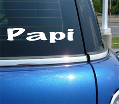 PAPI DECAL STICKER FUNNY FAMILY LOVE GRANDFATHER DOOR WINDOW CAR TRUCK