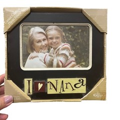 New View Photo Frame Love Nana 6×4 Black Casual Caption Tile Sentiment