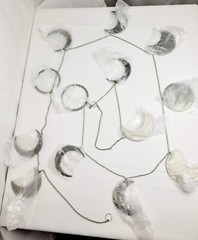 Restoration Hardware Moon Phases Metal Garland 96 in x 4 in New W/O Tag