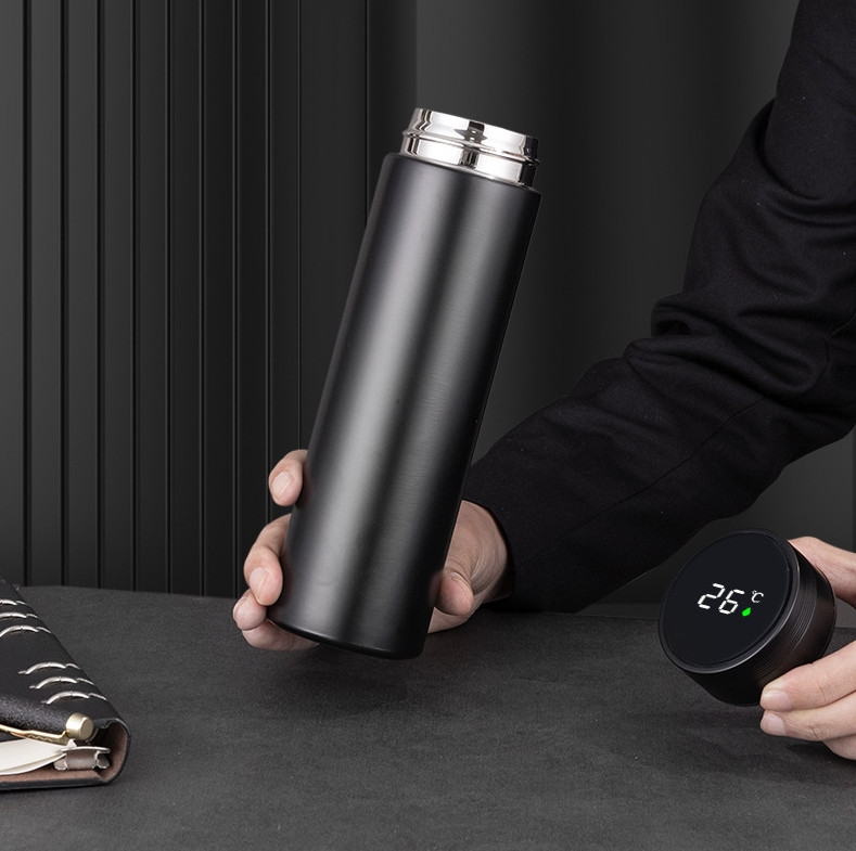 Bundle Intelligent Temperature LED Touch Display Stainless Steel Thermos Cup