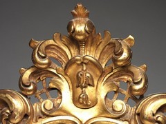 FINE! Italian Florentine Gilt Wood Diminutive Courting Mirror