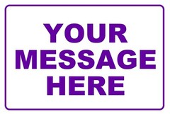 12×8 Custom Personalized Message Metal Sign Create Your Text Home Business Decor