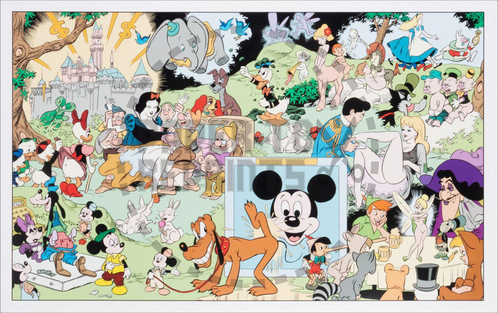 DISNEYLAND MEMORIAL ORGY POSTER – NON-BLACKLIGHT STYLE – VINTAGE REPRINT