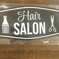 Hair Salon Easy Installation Durable Construction Black 3″ X 6″