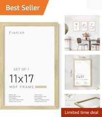 Natural 11×17 Picture Frame with Matte Finish for Vertical or Horizontal Display