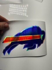 Buffalo Bills Holographic Vinyl Decal