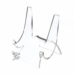 Clear Acrylic Easel Display Stand for 6″ to 9″ Plates (4″ High) Qty: 1