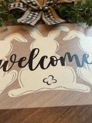 Easter Front Door Decoration, Wall Decor, Door Sign, Bunny, Door Hanger