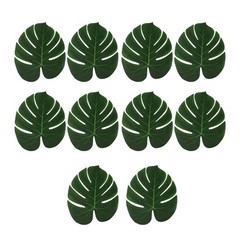 10Pcs Artificial Monstera Leaf Party Decorations 30x20cm For Party Decoration