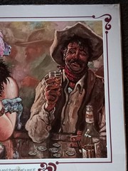 1981 Paper Print of Jack Roberts Saloon Artwork «Here’s To Class» 20×16 #S