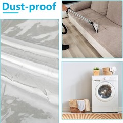 2 Sheets 0.3 mm Clear Plastic Vinyl Sheeting 54 x 36 Inch PVC Clear Vinyl Sheet