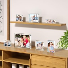12 Pack Acrylic Picture Photo Frame Magnetic 4×6 Clear Free standing 4×6“