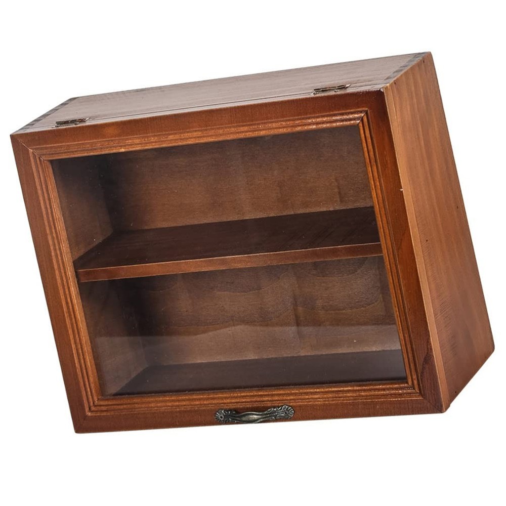 Shadow Box Display Case, Wooden Cabinet for Memorabilia & Collectibles, 30×23…