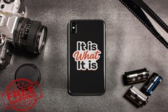 It is What It Is Sticker Motivational Quote Waterproof Vinyl