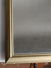 Vintage Gold Acrylic Framed Wall Mirror Accent Mirror • 22½»×18½»