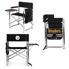 Picnic TIME NFL Unisex-Adult NFL Sports Chair with Side Table, Beach Chair, C…