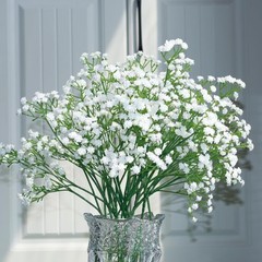 20Pcs Baby Breath Artificial Flowers Fake Babys Breath Gypsophila Flower White