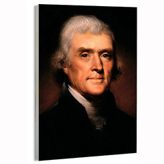 Thomas Jefferson by Rembrandt Peale (American) Poster or Canvas Home Decor