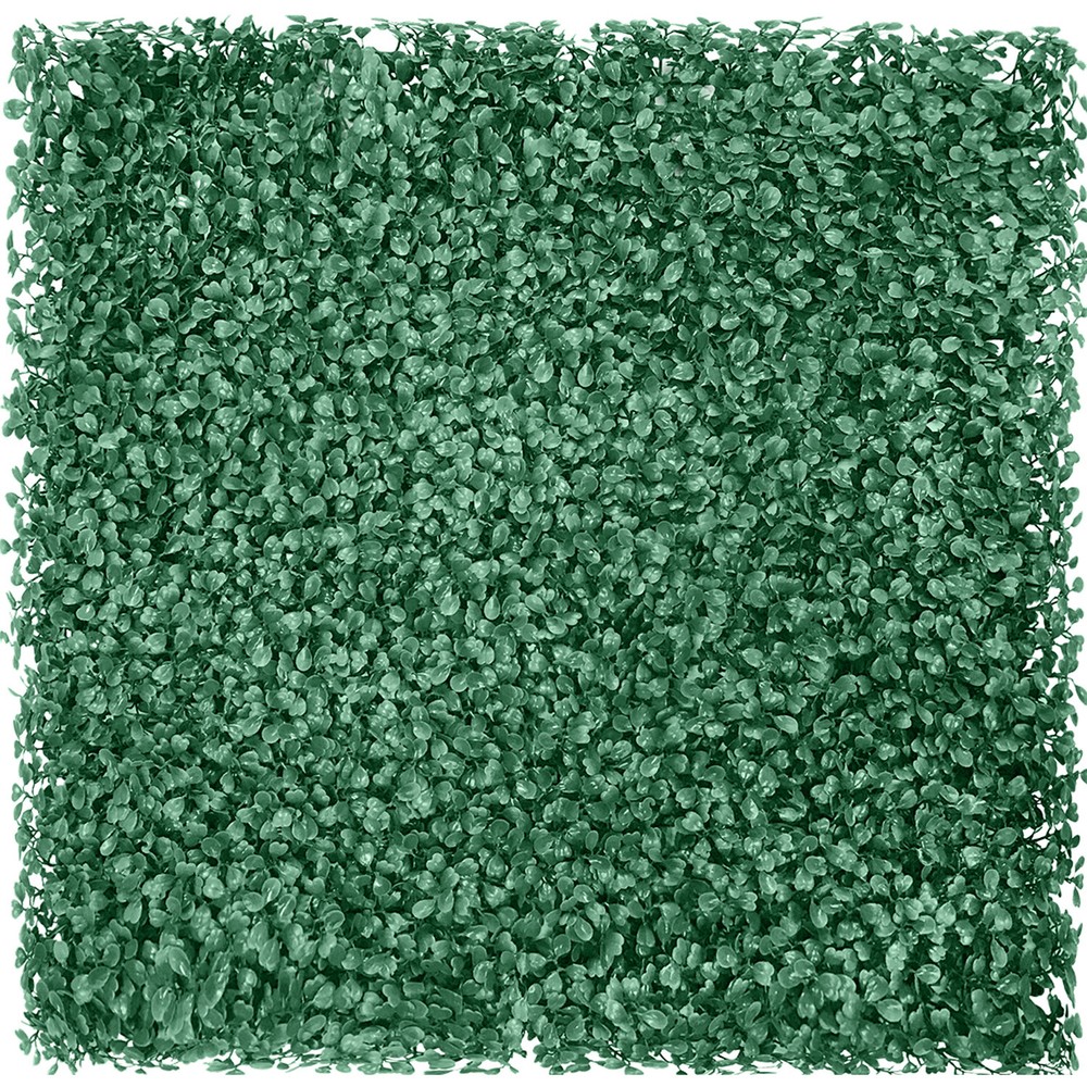 20 in Artificial Faux Boxwood Leaf Fence Panel Home Wall Plant Decor Grass Mat