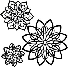 Farmhouse Style Black Metal Floral Wall Decor – 3 Unique Pieces for Any Room